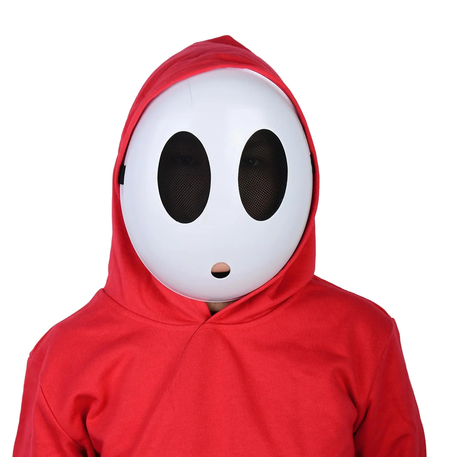 Game Super Luigi Bros Shy Guy Mask Creative Halloween Personality Cosplay Unisex Adult Kid Full Face White Masquerade Prop Qme man