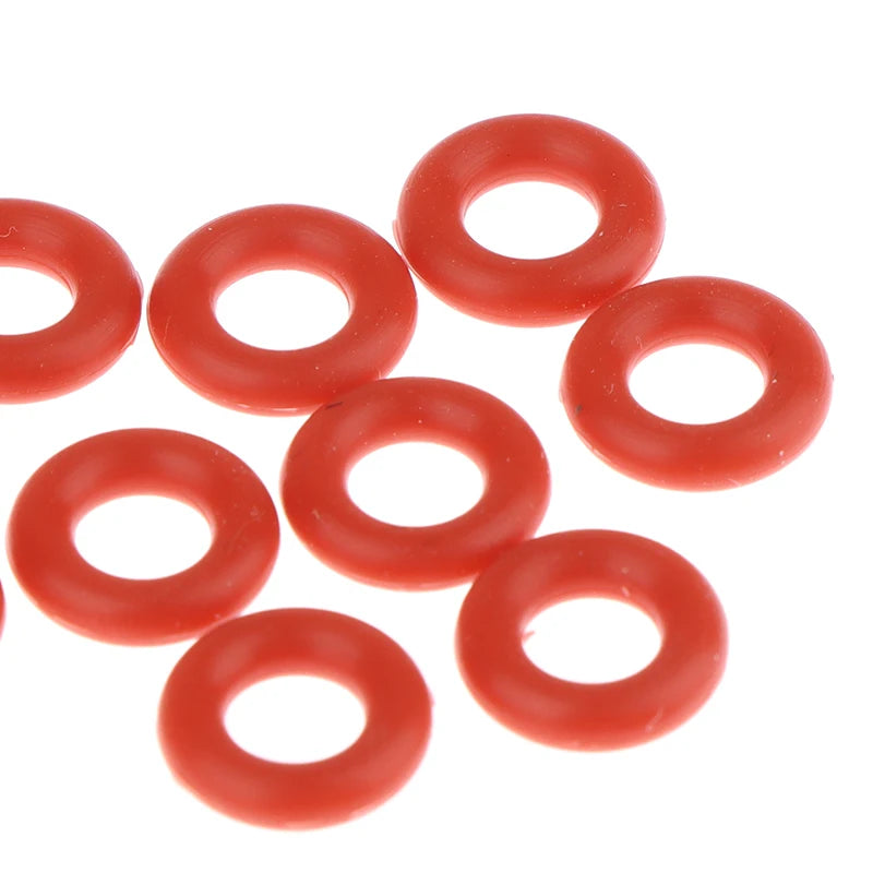 10Pcs O-rings Food Grade Silicone For Coffee Machine Pressure Tube O Sealing Washer Red VMQ Repair Box Assortment Kit. Qme