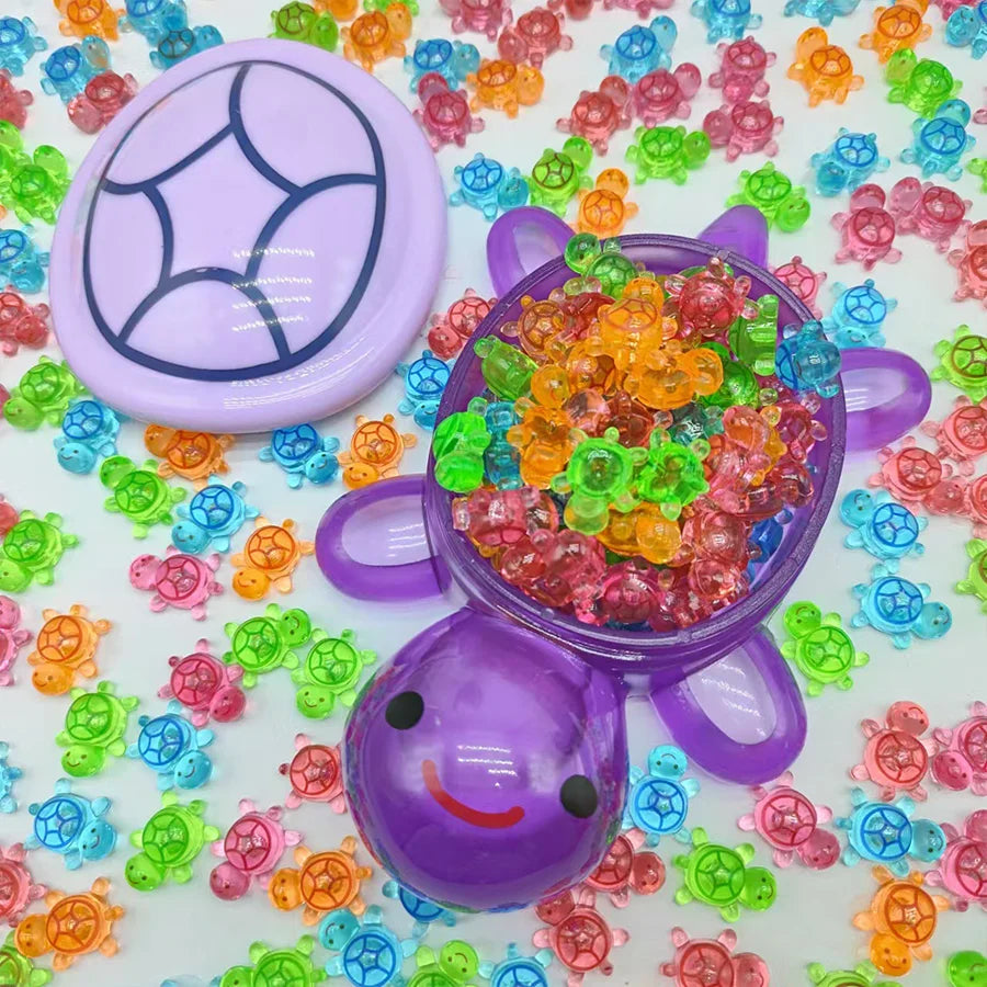 Giant Turtle Night Light Storage Box Cute Doll Shell Essential Qme Purple