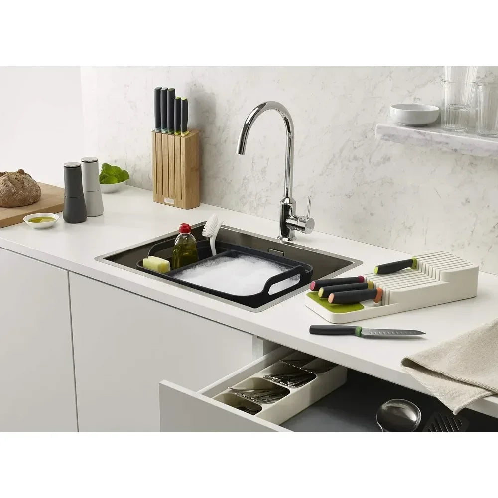 Knife Holder Tableware Organizer Container Knives Block Rack Kitchen Qme