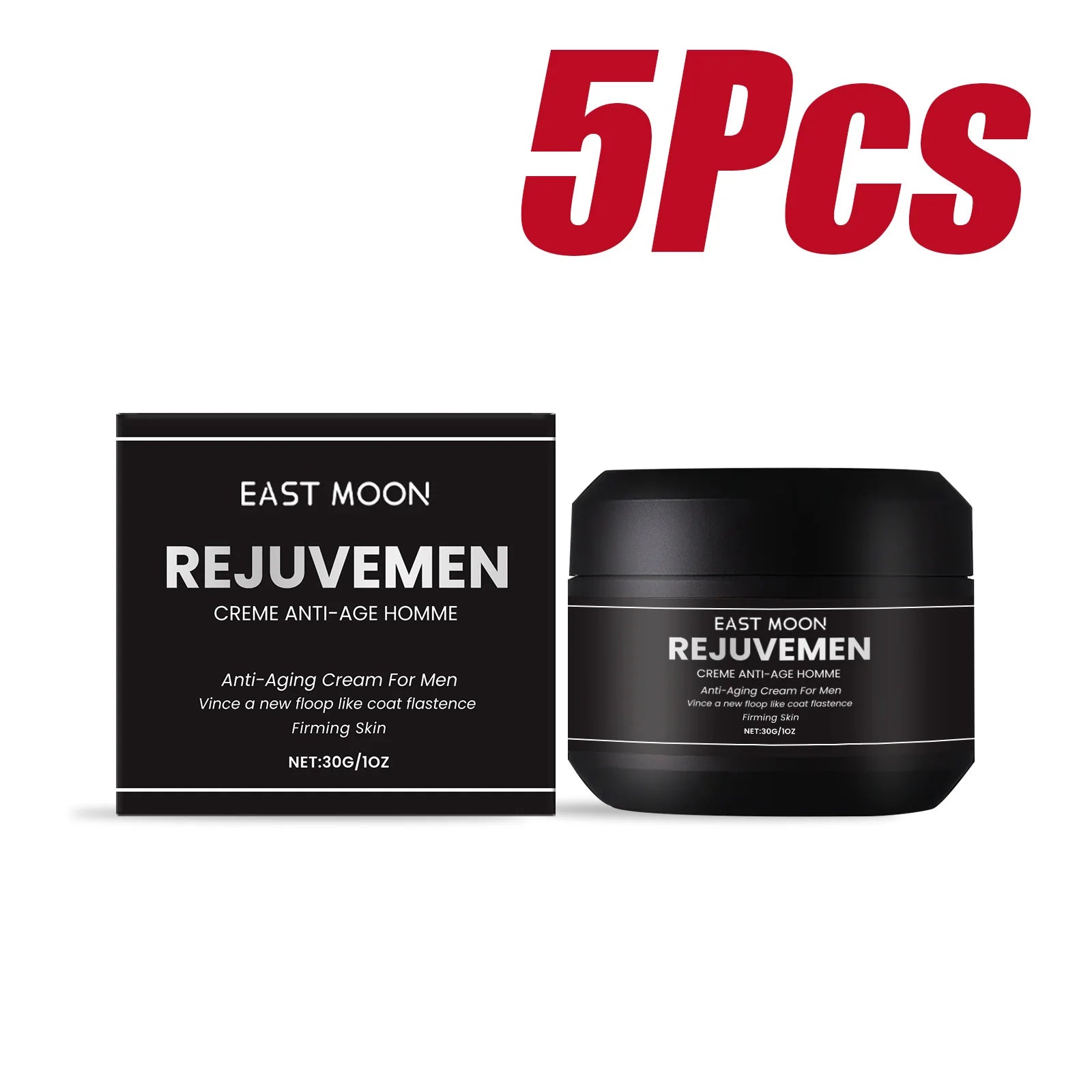 Face Cream For Men Firming Lifting Hydrating Skincare Helps Reduce Fine Lines Wrinkles Brightening Nourishing Facial Skin Qme 5 x 30g Boxed