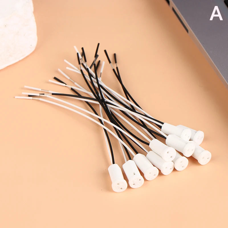 10pcs G4 Lamp Socket Wire Adapter With 10cm/20cm Wire G4 Lamp Holder For LED Crystal Heads Light Bulb Halogen Lamp Qme A