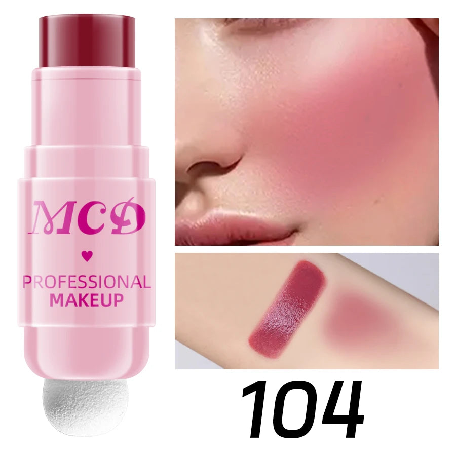 6Colors Makeup Blush Stick Lip Tinted Cooling Water Jelly Tint Qme 104