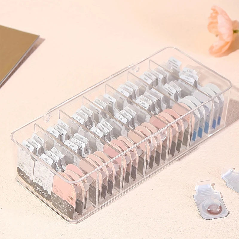 Data Line Storage Container Desk Stationery Transparent Dustproof Qme