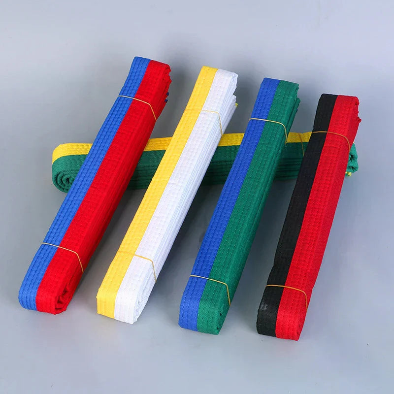 Taekwondo Colored Ranking Belts Cotton Martial Arts Judo Karate TKD Qme