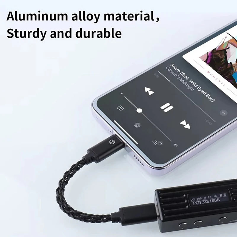 TRN Earphone Amplifier 8 Strand Silver Plated Wire C DAC Amp Upgrade Qme