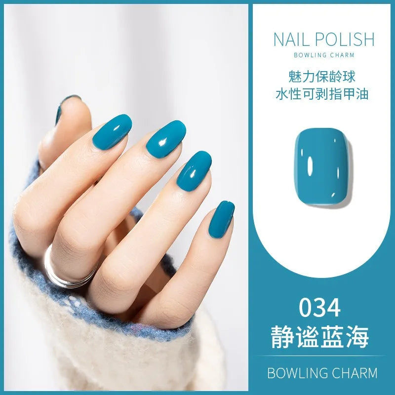 40 Colors Nail Polish Summer Water-based Quick Drying Tearable Art