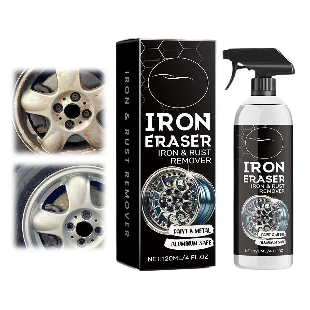 Multi-purpose Rust Remover Spray Car Wheel Effective Cleaner Qme Black
