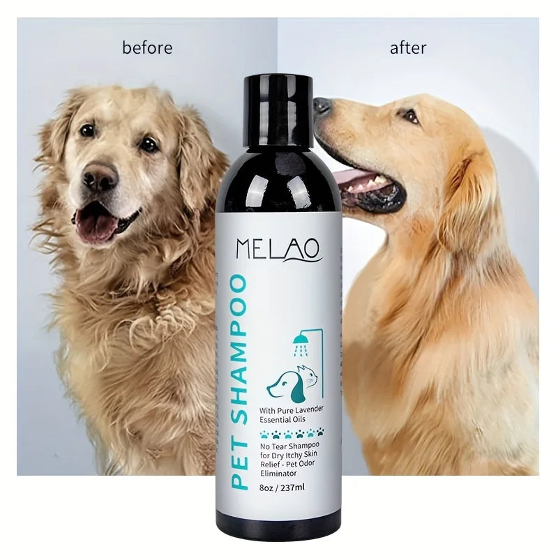 Melao Natural Pet Accessories Shampoo Puppy & Kitten Dog Shampoo Dry Skin & Itch Relief Pet Shampoo for Dogs Qme Default Title