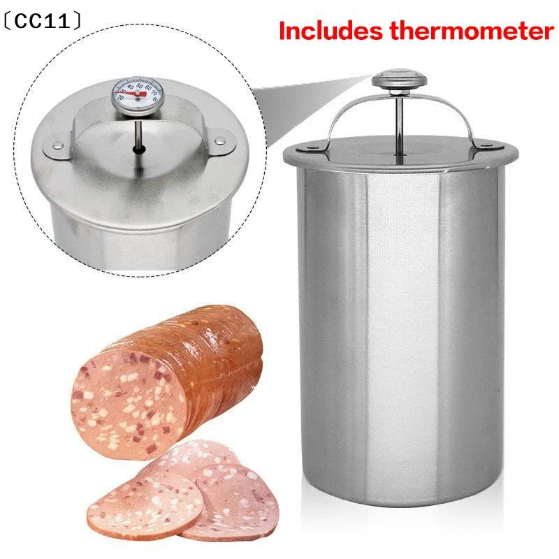 Ham Maker Stainless Steel Meat Press Cooker Deli Mold Pork Poultry Qme Default Title