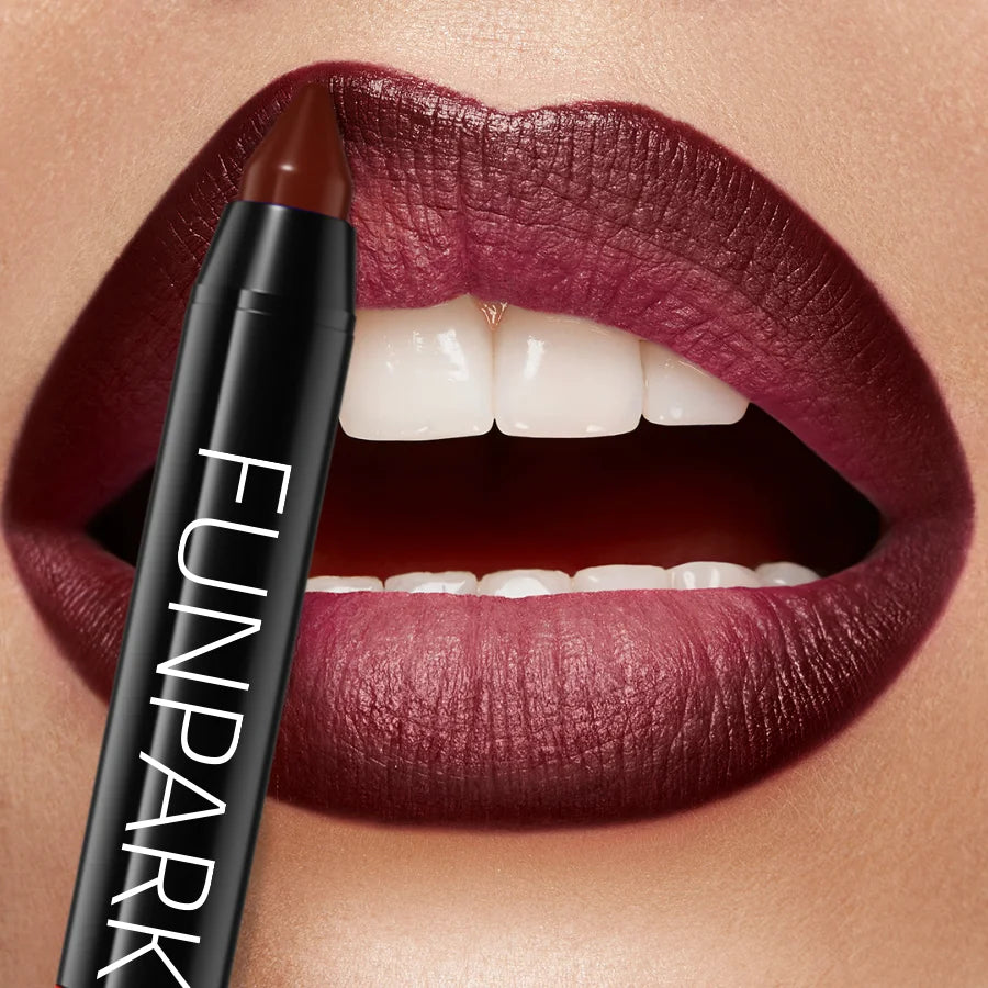 16 Nude Brown Lipliner Pen Waterproof Lipstick Sexy Red Matte Contour Qme