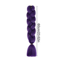 Violet Hair Extensions Synthetic Wig Ombree Braiding Braided Twist Qme Dark Purple China Mainland