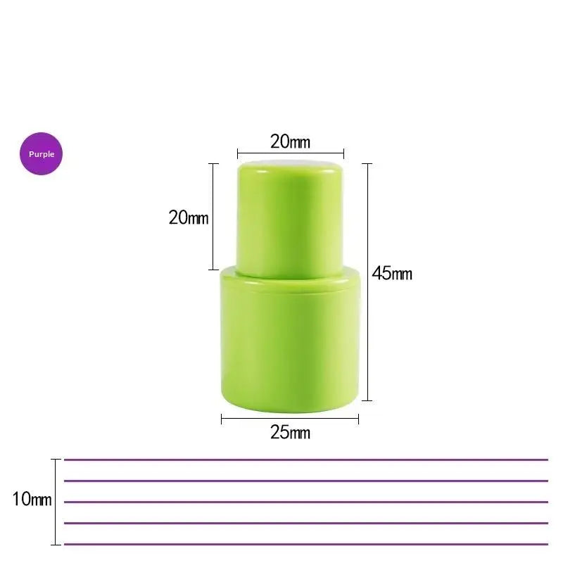 Music Staff Rolling Ink Stamp 5 Line Uniform Pattern Professional Qme Purple