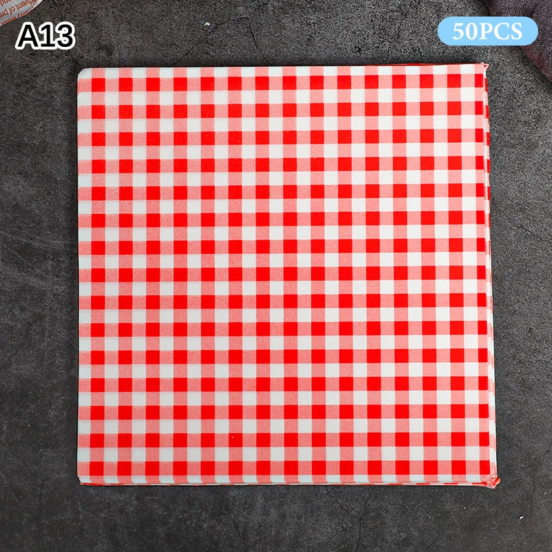 Non-stick Cake Burger Chips Wrapping Papers Food Grade Baking Wax Qme A13