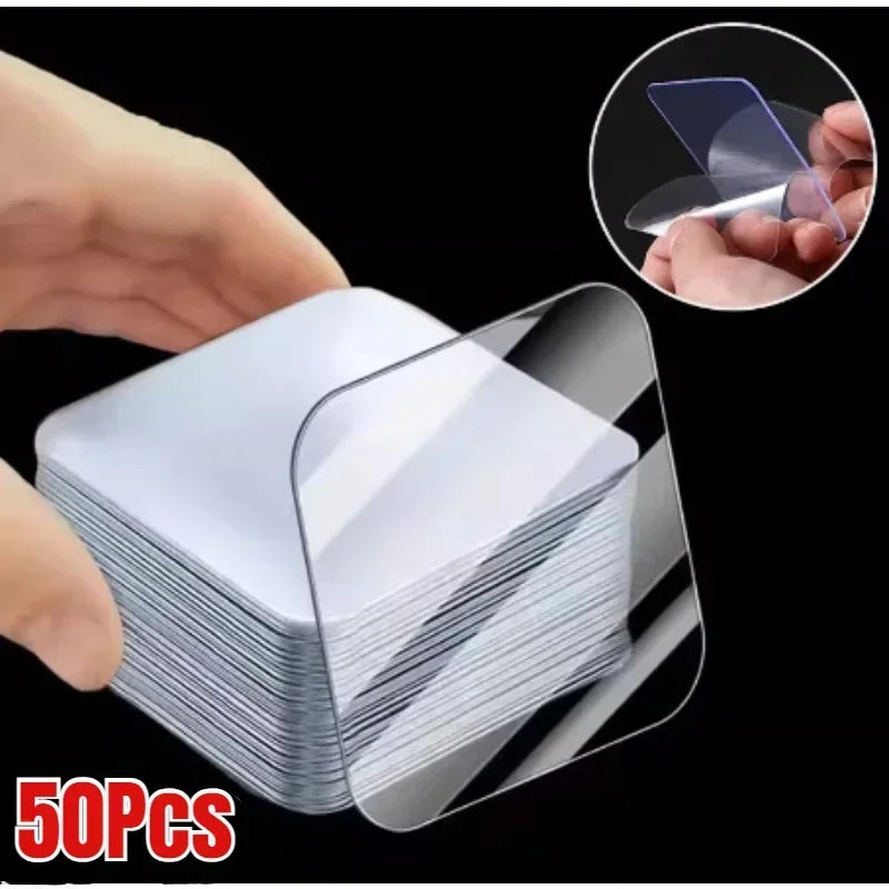 Double Sided Transparent Nano Tape Strong Self Adhesive Paste Wall Stickers Home Kitchen Bathroom Seamless Waterproof Tapes Qme