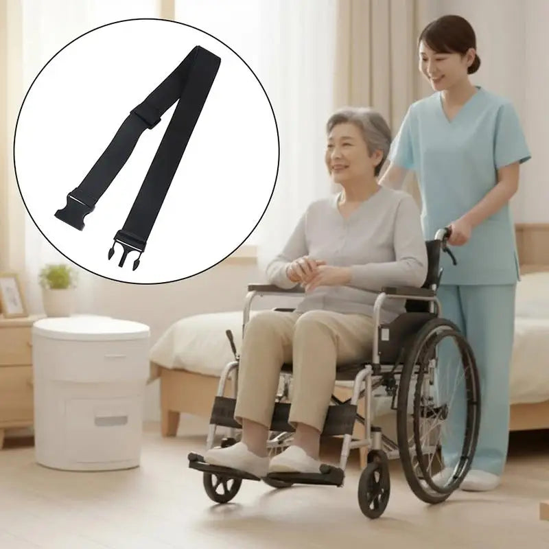 Disability Aids Adjustable Wheelchair Seat Belt 2 Strap Lap Leg Qme