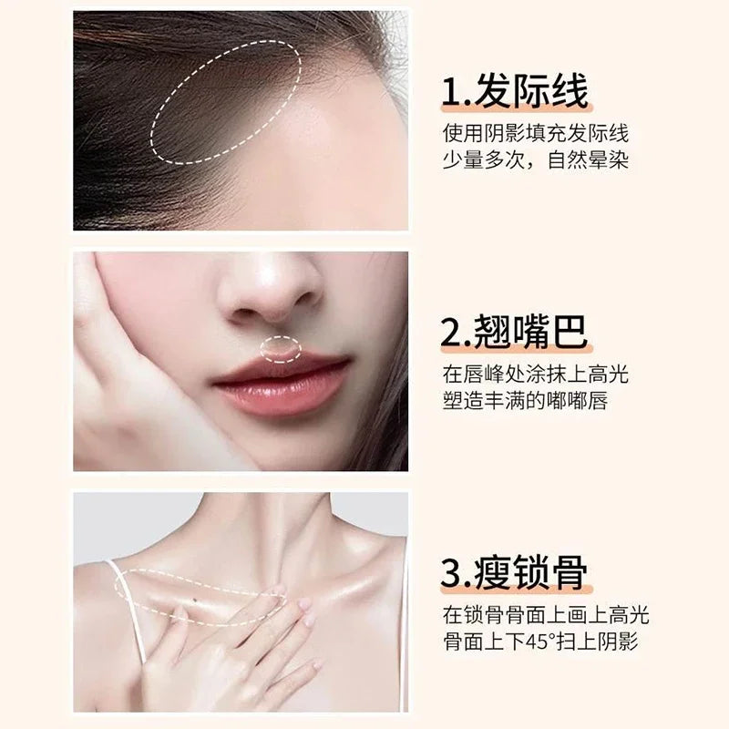 4 Color Hair Line Powder Black Root Up Natural Instant Waterproof Hairline Shadow Concealer Coverage Paint Repair Fill In Hair Qme