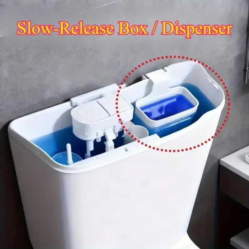 Toilet Bowl Cleaner Buffer Box Solid Dispenser Tank Replacement Part Qme