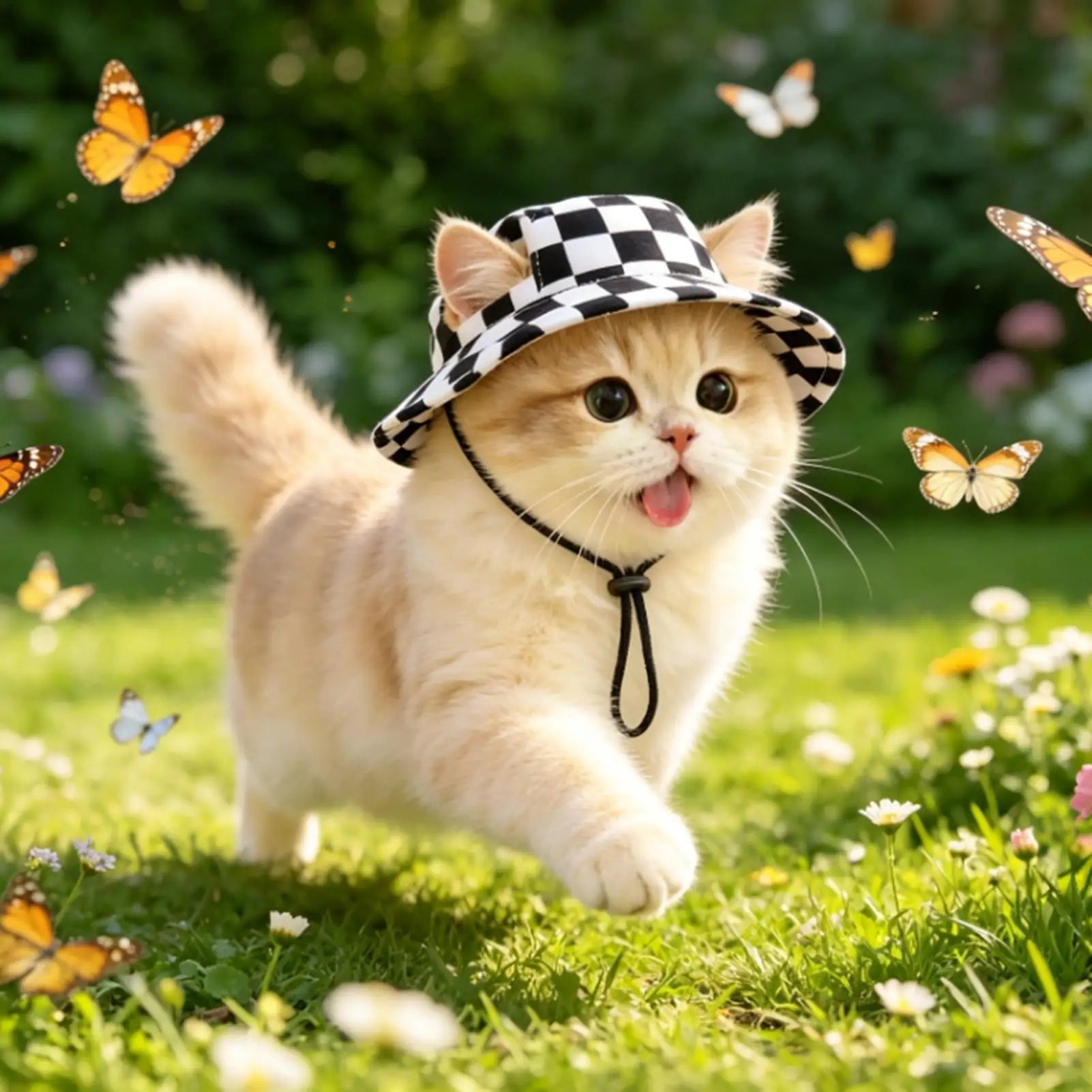 Hat For Dog With Ear Holes UV Protection Wide Brim Summer Dog Baseball Hat Cat Accessories For Small Medium Large Puppy Kitten Qme