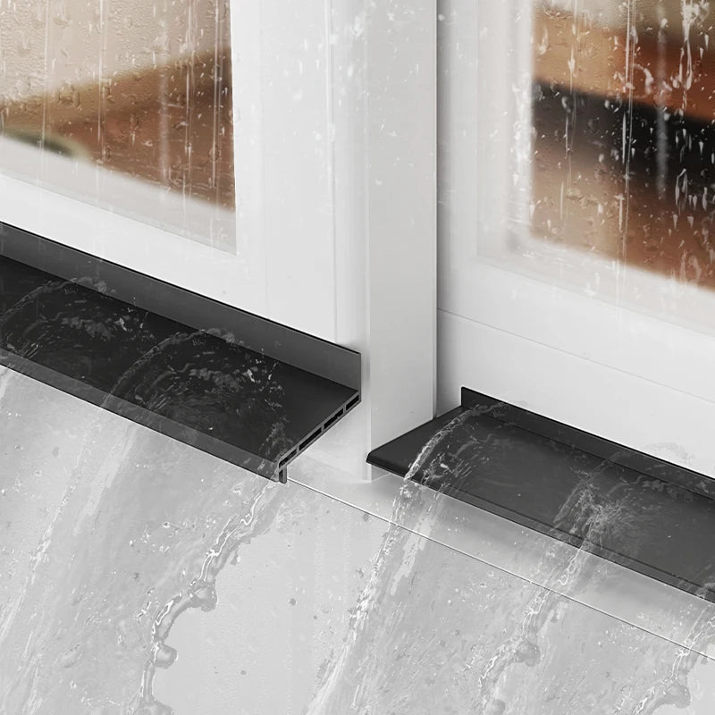 1.1M TPE Windproof Windows Seal Strip Water Retaining Strips Heat Cold-resistant Sliding Window Weather Strip Easy Installation Qme
