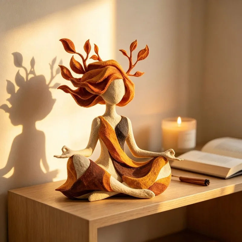 Inner Harmony Resin Sculpture Figurine Handcrafted Home Decor Qme