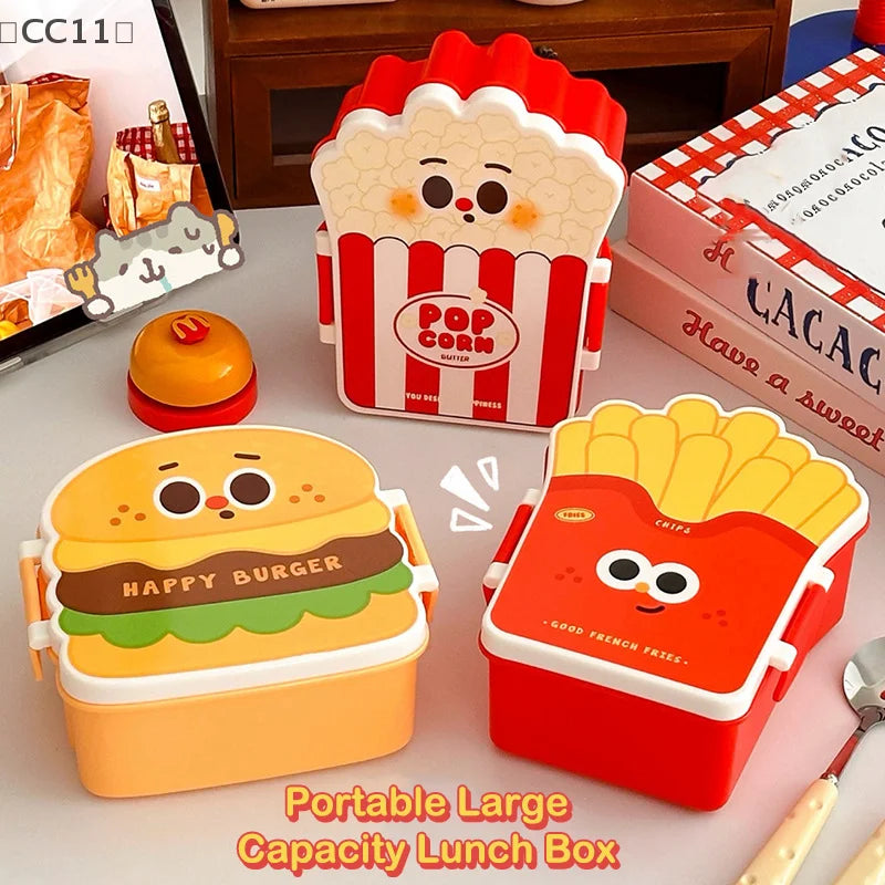 CC11Student Lunch Box Bento Salad Fruit Separation Preservation Qme