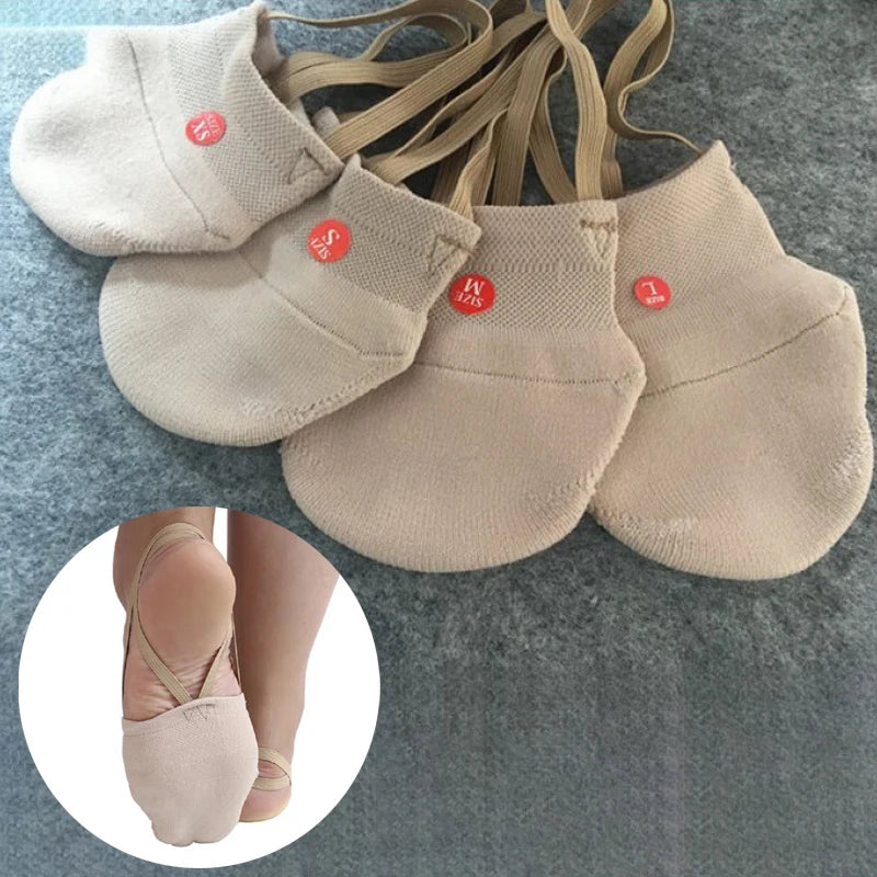 Rhythmic Gymnastics Soft Half Socks Art Gym Dance Shoes Professional Qme