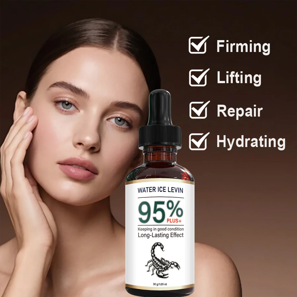 95% Plus Bee Venom Anti Aging Serum, Collagen Hyaluronic Acid Long Lasting Facial Treatment Qme