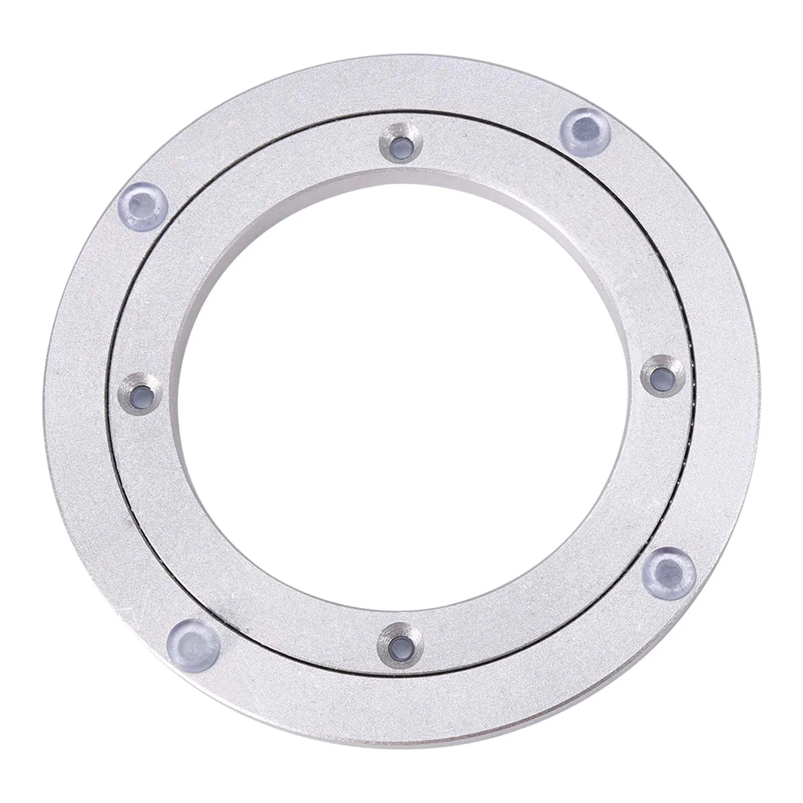 Heavy Duty Aluminum Alloy Lazy Susan Turntable Bearing Plate Rotating Base Round Dining Table Swivel Bearing Hardware Qme 6 in
