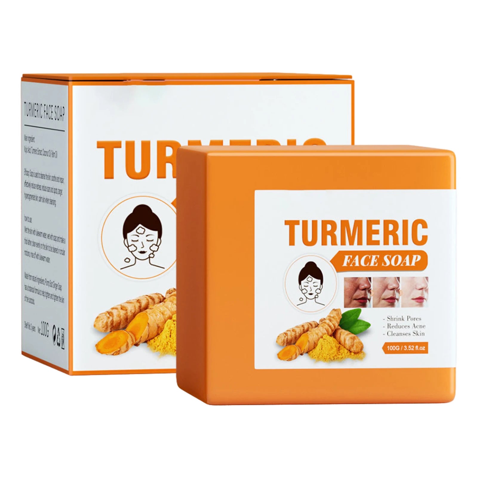Turmeric Oil Facial Serums Deep Moisture Freckle Whitening Serum Qme 100g Turmeric soap CN