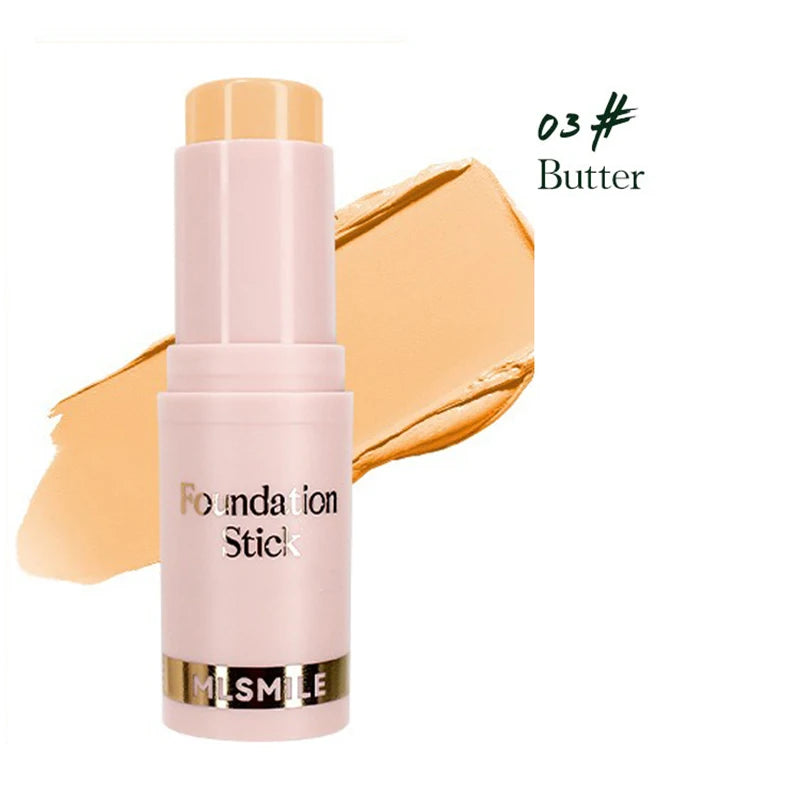Facial Stick Foundation Full Coverage Dark Skin Foundation Makeup Lasting Oil-control Concealer Base Cream Matte Natural Primer Qme 03 Butter