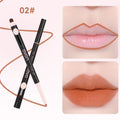 Double-Ended Lip Liner Pen, Lipstick, Long-Lasting Matte Finish, Waterproof, Easy To Apply, No Clumping, Full Coverage Qme 02