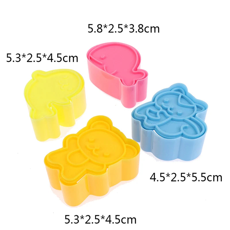 Mini Sandwich Cookie Cutter Dolphin Seal Squirrel Bear Cake Qme one size