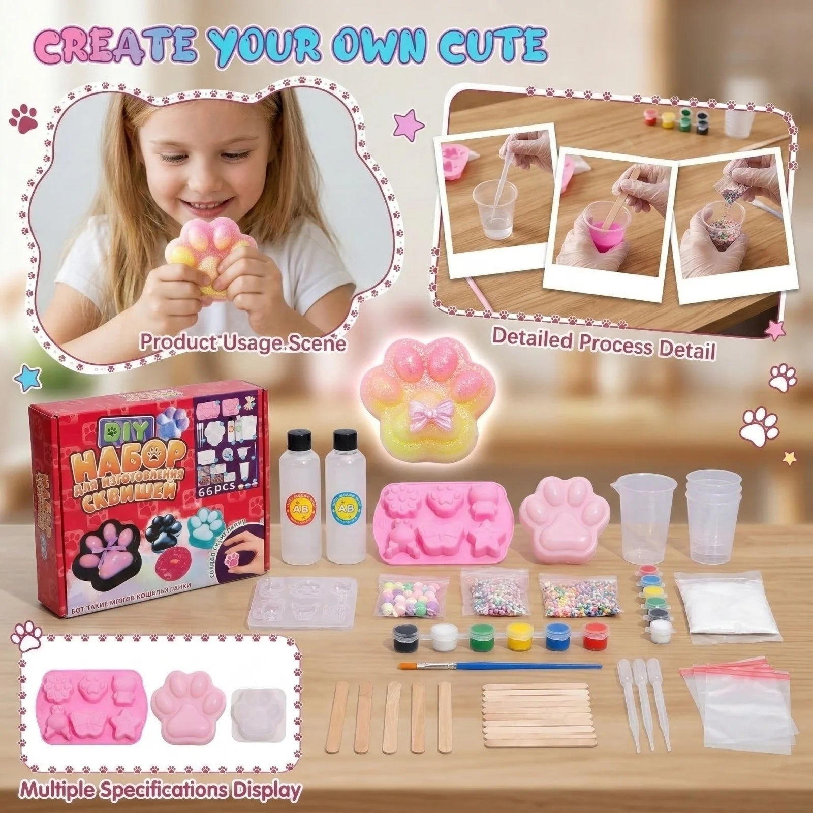 Stress-relieving Toy Making Kit Handmade DIY Sculpting Craft Kit New Fun and Creative Toys Kit Suprise Holiday Gift for Children Qme