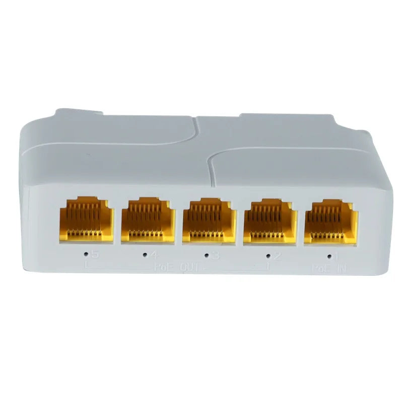 4 Port 1000M POE Extender Gigabit Network Switch Repeater IEEE802.3af/at Plug&Play for PoE Switch NVR IP Camera AP Qme 1000M