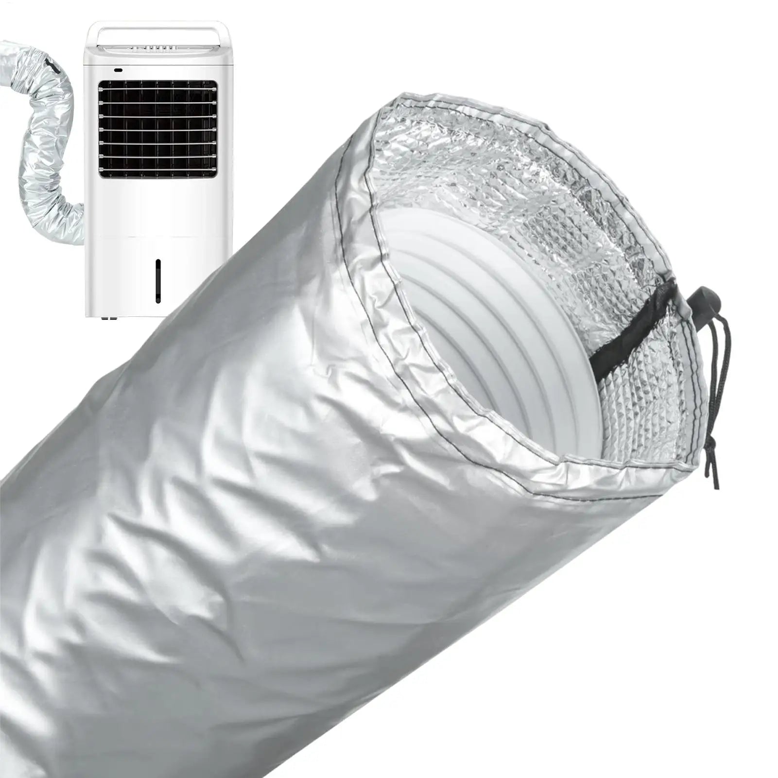 Portable Air Conditioner Hose Cover Insulation Heat-Resistant Hose Protective Sleeve AC Hose Duct Vent Cover Accessory Qme