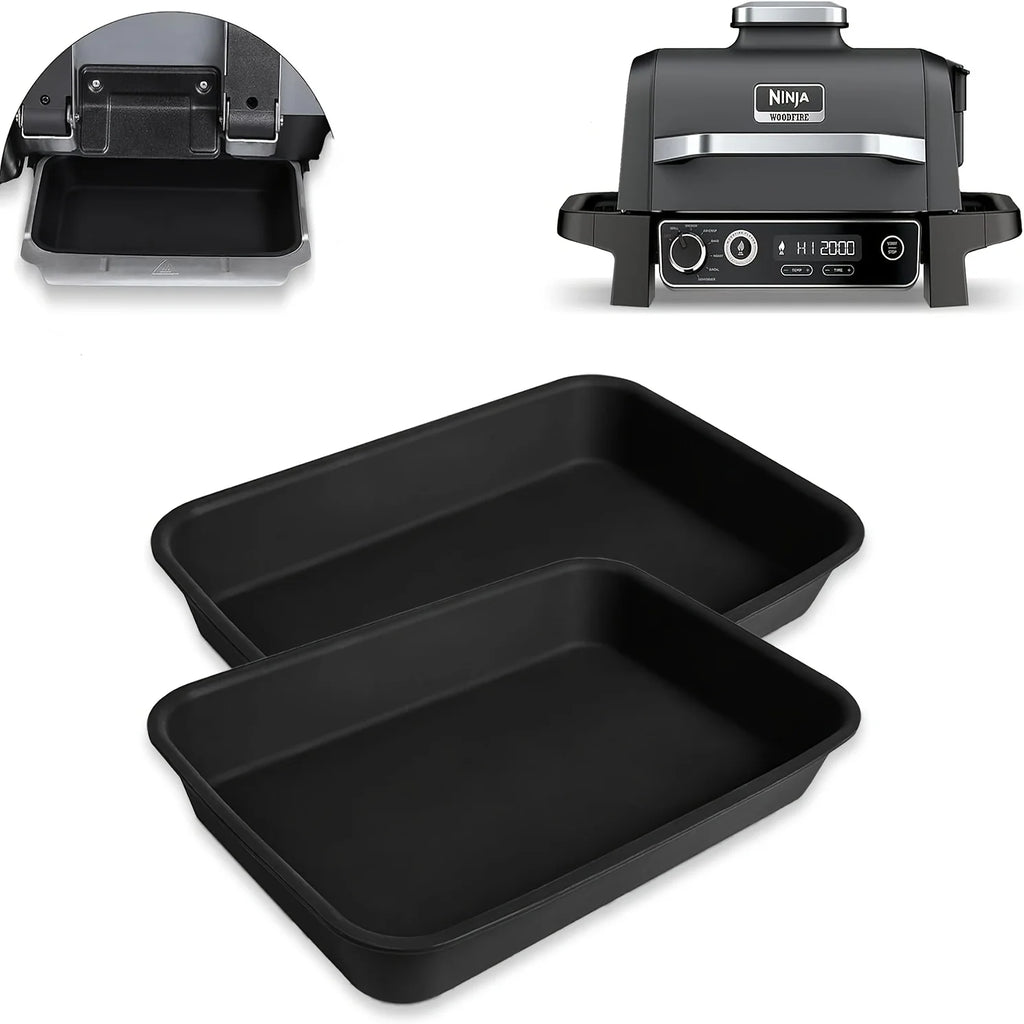 Silicone Drip Tray Liners Compatible Ninja OG701 Outdoor 7-in-1 Grill Qme 2pcs