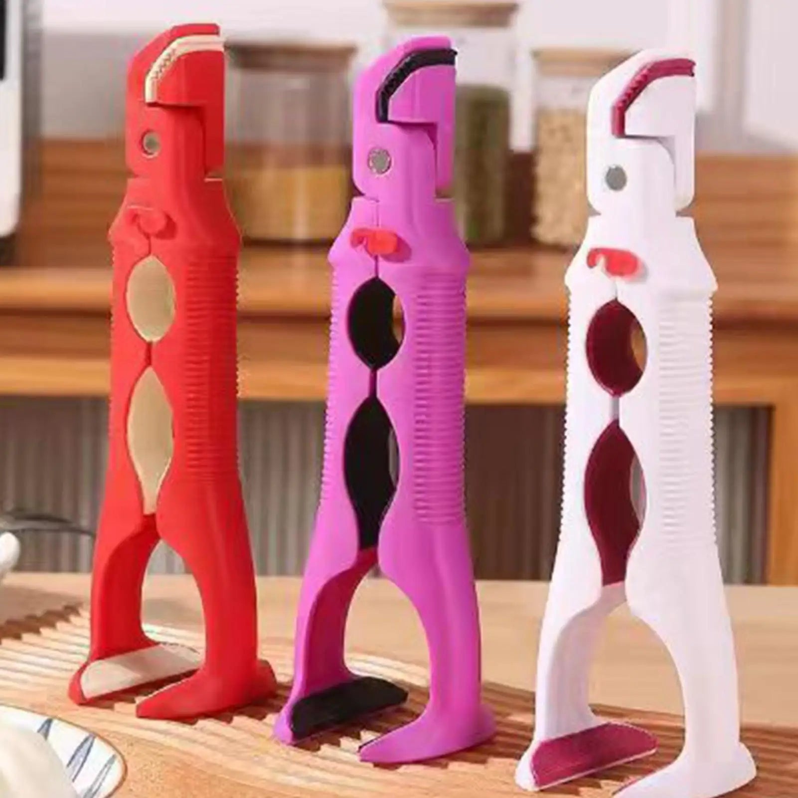 3In 1 Hot Plate Gripper Multi-angle Anti-Scald Bowl Holder Clip Hot Plate Grabber Tool With Lock Kitchen Tools Qme