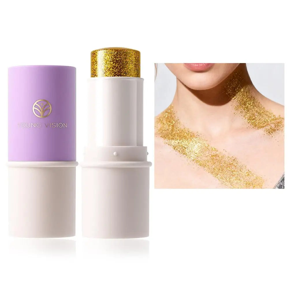 Holographic Sequins Body Glitter Stick Face Hair Makeup Festival Qme 05 yellow