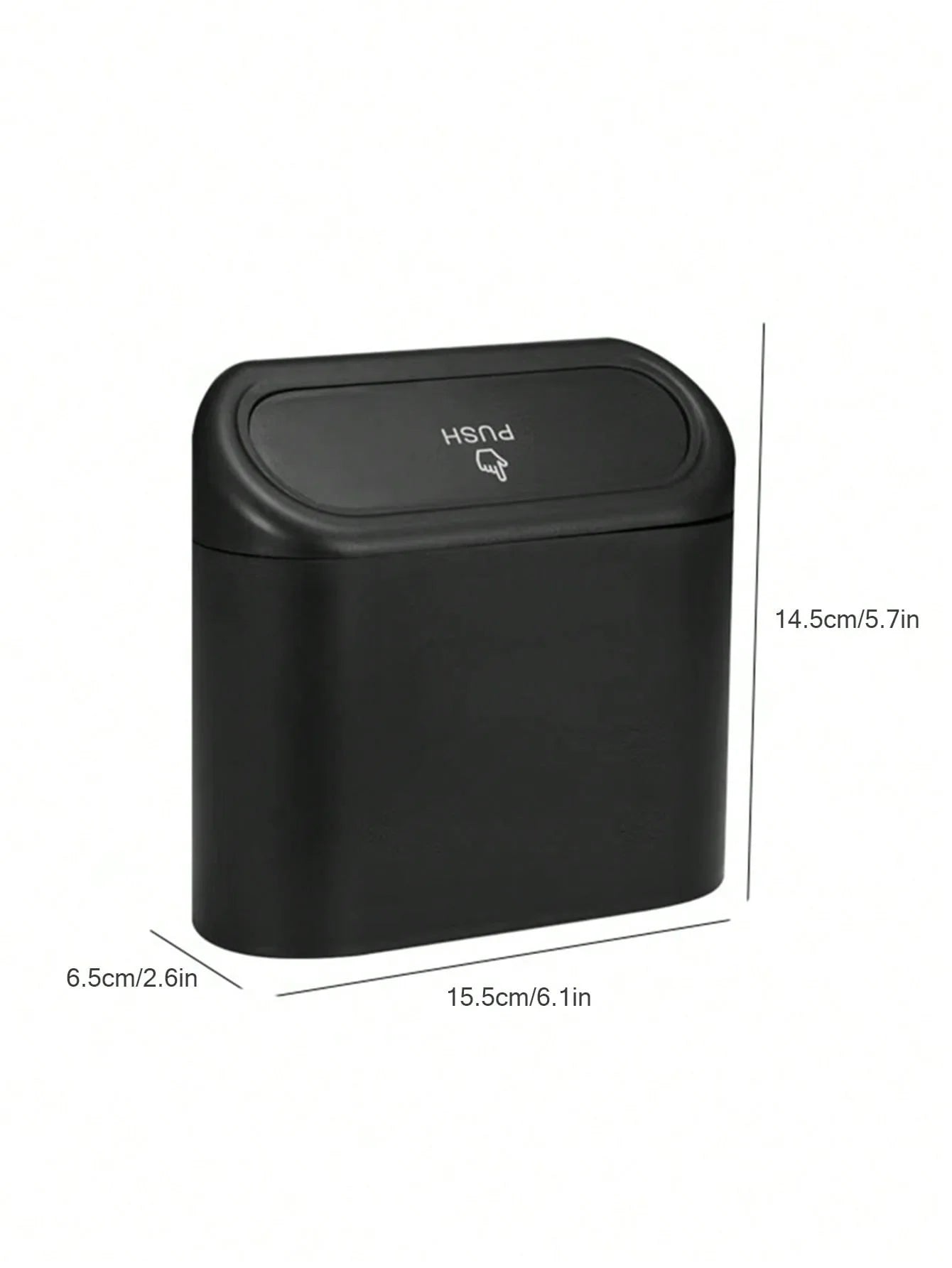 Car Trash Can Storage Box Door-side Hanging Lid Multifunctional Mini Qme