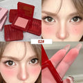 Monochrome Blush Palette Tomato Orange Blusher Powder Natural Face Makeup Matte Peach Rouge Contour Shadow Palette Girl Cosmetic Qme 02