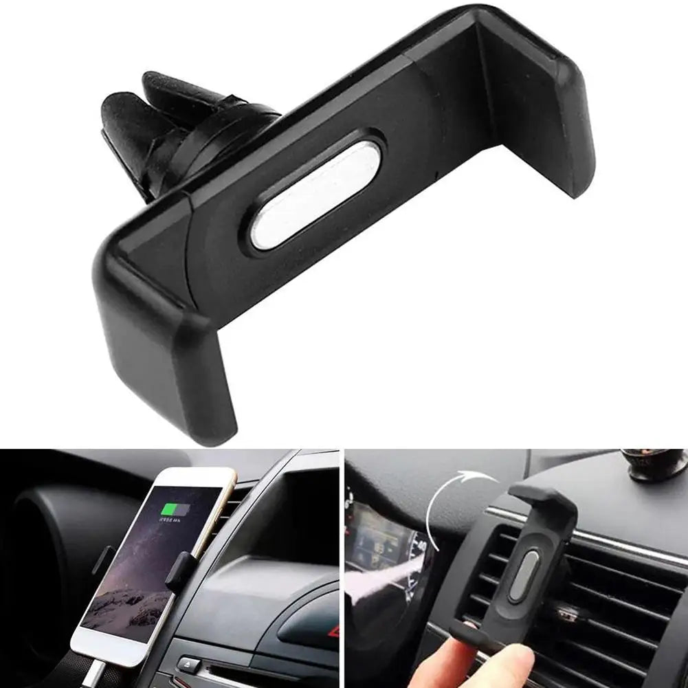 NEW Car Air Outlet Mount Clip Interior Car Phone Holder Universal Mobile Holder ABS Car Mount Phone Support Mobile Phone Holder Qme