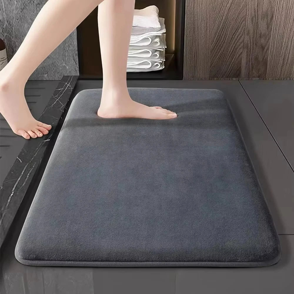 Super absorbent floor mat, super absorbent bath mat, super anti slip coral velvet bathroom floor mat, door mat Qme