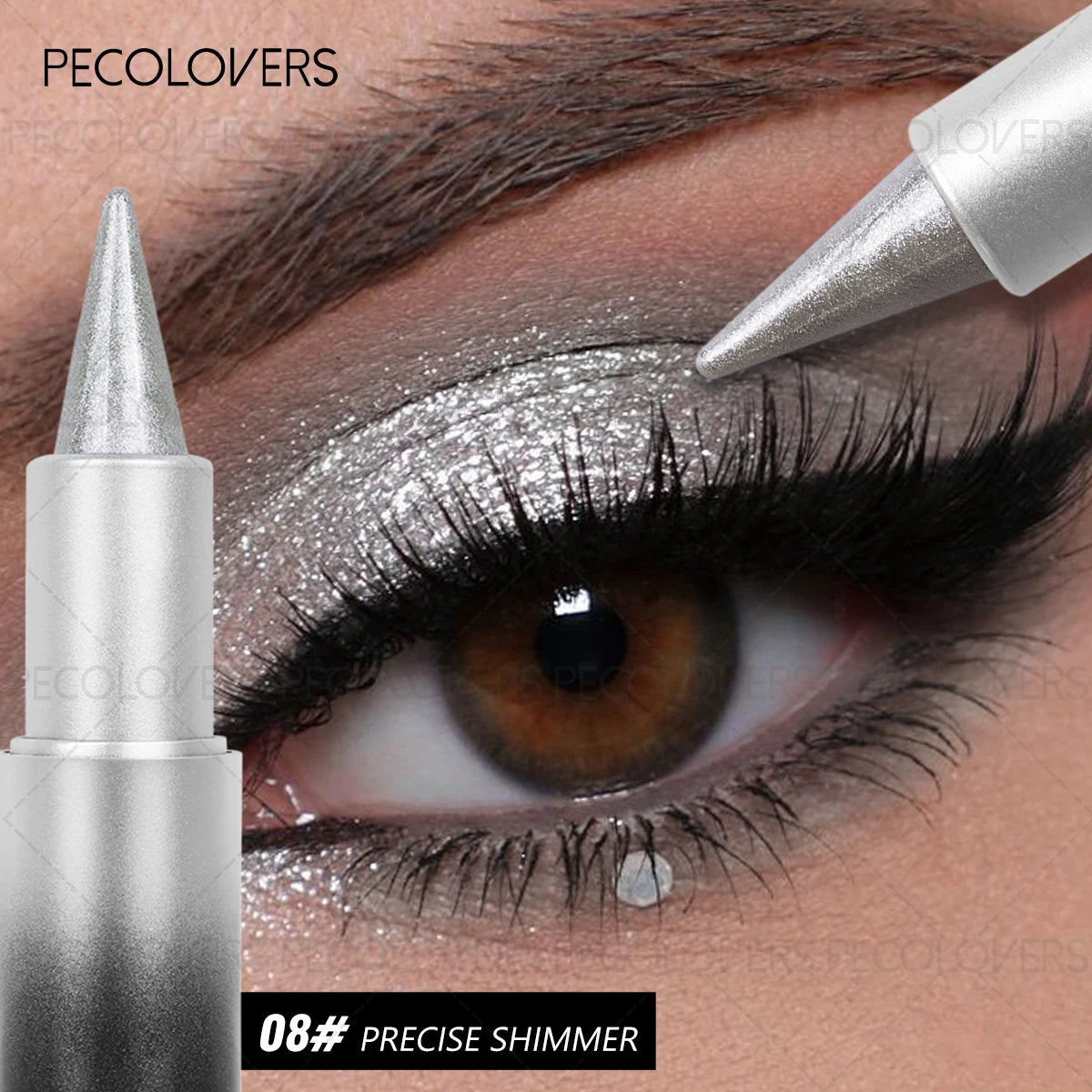Monochromatic Glitte Shiny Eyeshadow Pen Stick Beautiful Eye-cathing Qme 08