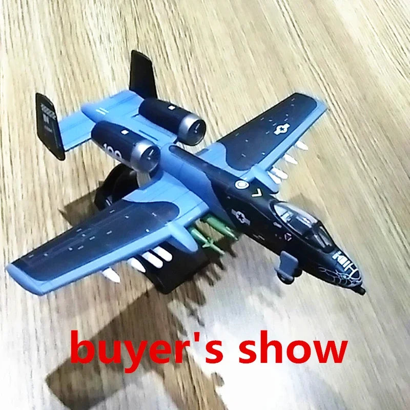 Military Series Building Blocks A-10 Thunderbolt II Support Attack Aircraft Model F14 Tomcat Fighter Toys Kids Boy Birthday Gift Qme