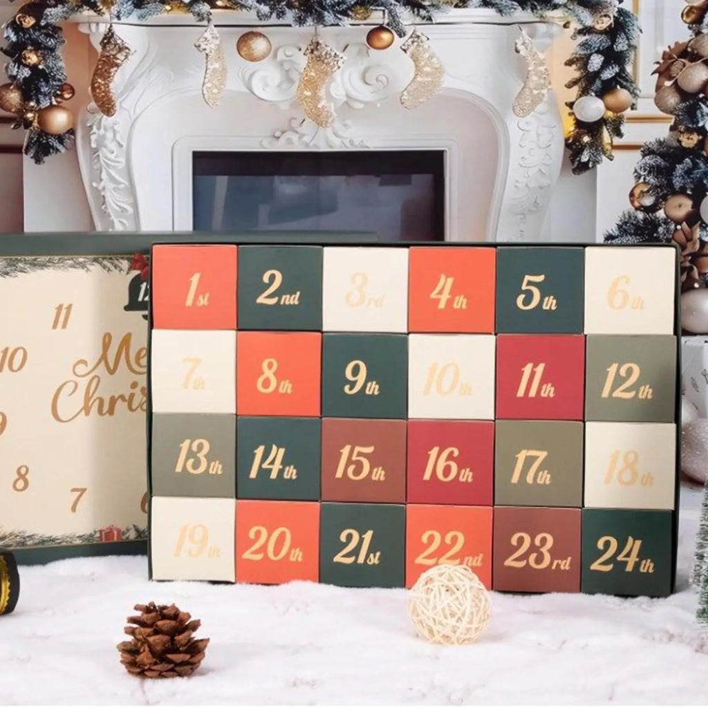 Christmas Countdown Calendar Advent 2d Acrylic Holiday Themed Qme