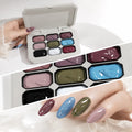 9 Colors Solid Cream Gel Nail Polish Palette Storage Case UV LED Soak Qme Default Title