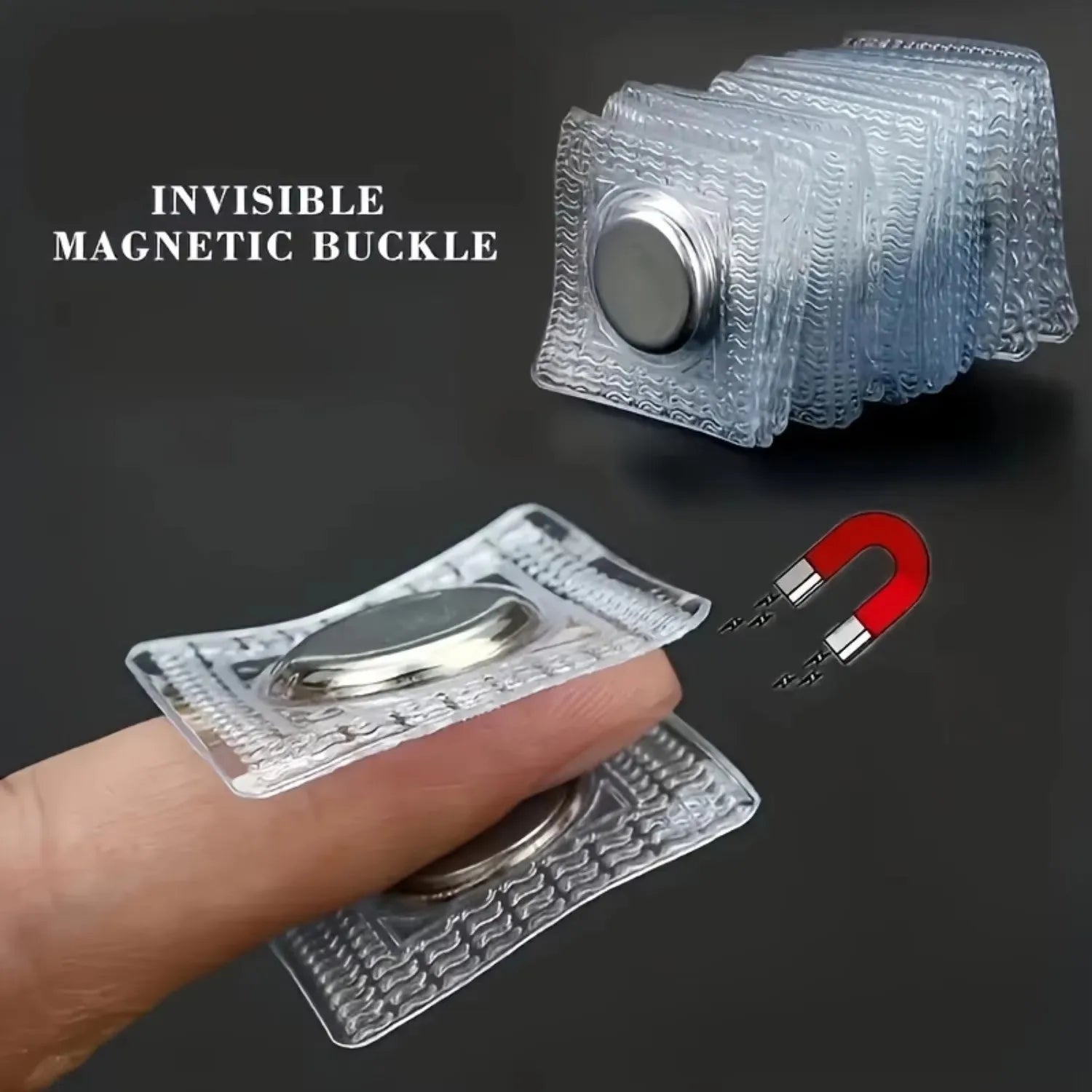 20pcs magnetic fasteners for sewing - invisible metal fasteners for clothing and bags, easy-to-use handicrafts, DIY accessories Qme