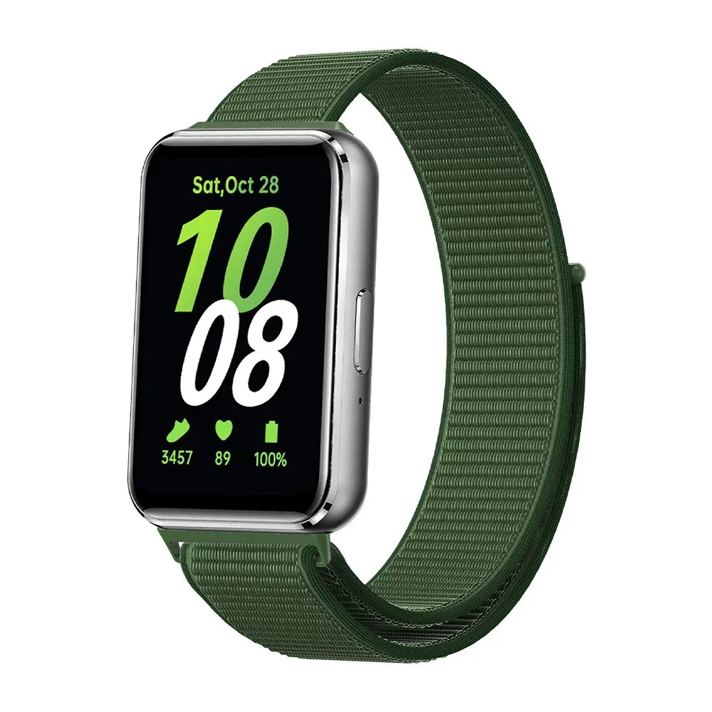 Nylon Loop Strap for Samsung Galaxy Fit 3 Adjustable Elastic Bracelet Watchband for iWatch Samsung Galaxy Fit3 Band Accessories Qme AGr For Galaxy Fit3