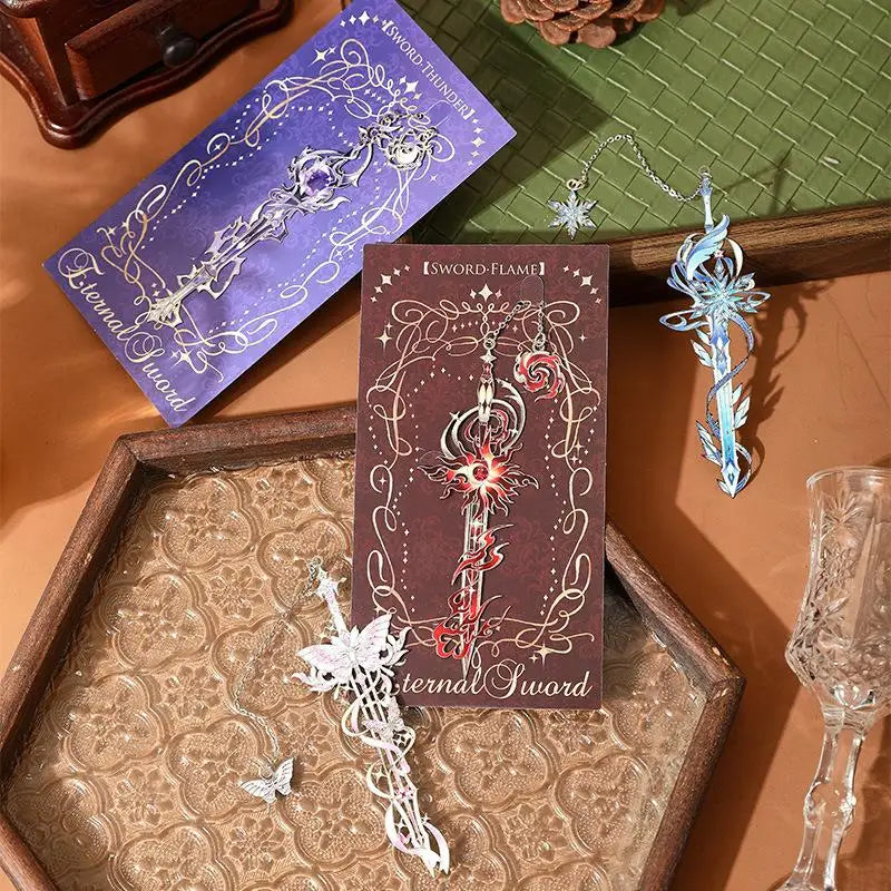 Vibrant Enamel Anime Metal Bookmark Fantasy Book Enjoyment Qme